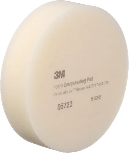 Miniatura 10 de 3M Almohadilla de compuesto de espuma, 05723, de un solo lado, respaldo plano, gancho y bucle, 8 pulg (203.2 mm), 2 almohadillas/bolsa