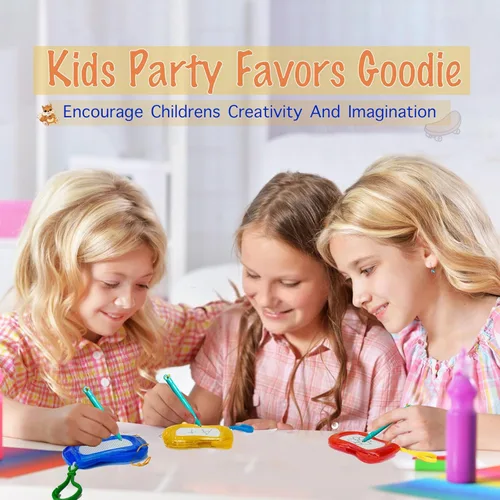 Miniatura 7 de Paquete de 24 mini tableros de dibujo magnéticos con llavero para mochila, juguetes de bocetos borrables al por mayor para niños, aula, regalos