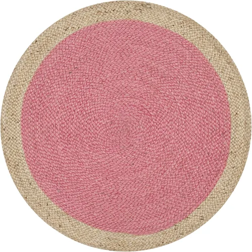 Miniatura 54 de SAFAVIEH Alfombra de Área Redonda de 10' - Colección de Fibra Natural - Verde y Marrón Natural, Yute Hecho a Mano, Diseño de Borde Trenzado (NF801G)