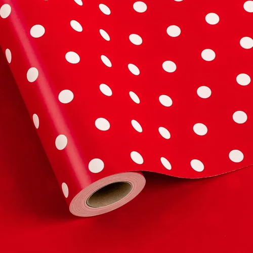 Miniatura 8 de Yarcony Papel de regalo reversible de boda, papel de regalo con temática de corazón, estampado creativo de amor y lazo, envoltura de regalo