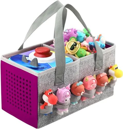 Miniatura 8 de Estuche de transporte Seracle Bolso de fieltro de viaje compatible con Toniebox 1/2 Juego de iniciación del reproductor de audio y estatuilla Tonies