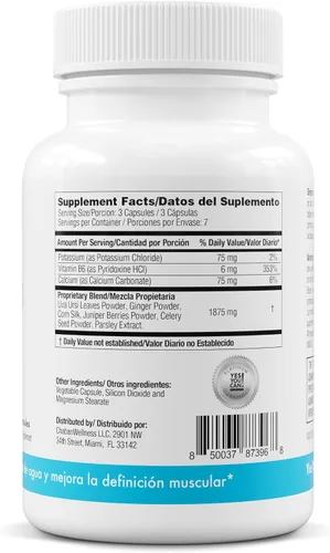 Miniatura 7 de ¡Sí puedes! Píldoras de Lipo de Agua Natural - Limpieza Diurética con Electrolitos y Vitaminas - Ayuda con la Retención de Líquidos - Sin Gluten, 21
