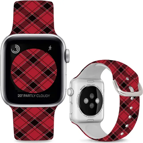 Miniatura 16 de Correas de reloj de silicona suave compatibles con Apple Watch de 1.496 in 1.575 in 1.614 in 1.654 in 1.732 in 1.772 in 1.811 in 1.929 in Ultra 2