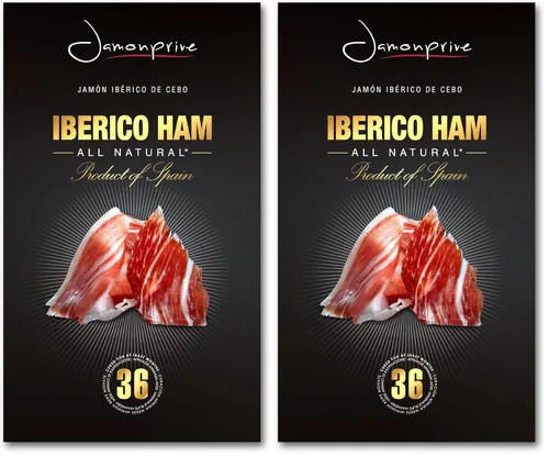 Miniatura 9 de Jamón ibérico español en rodajas (2 onzas) Jamonprive – Jamón español ibérico alimentado con pasto (Pata Negra) sin nitratos ni nitritos, todo