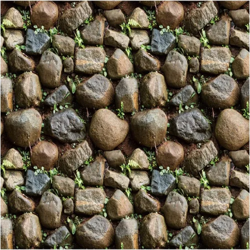 ECYC Ltd Papel tapiz autoadhesivo 3D de piedra sintética de 17.72 x 393.7 pulgadas, para despegar y pegar, calcomanías de pared de bloques de piedra