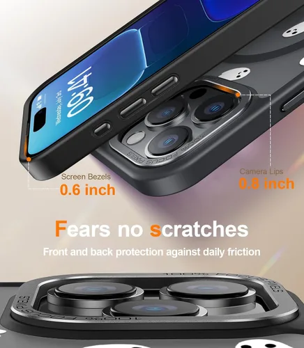 Miniatura 517 de Goodon para iPhone 15 Pro Max con protector de pantalla de privacidad, compatible con Magsafe, funda translúcida mate a prueba de golpes - Linda