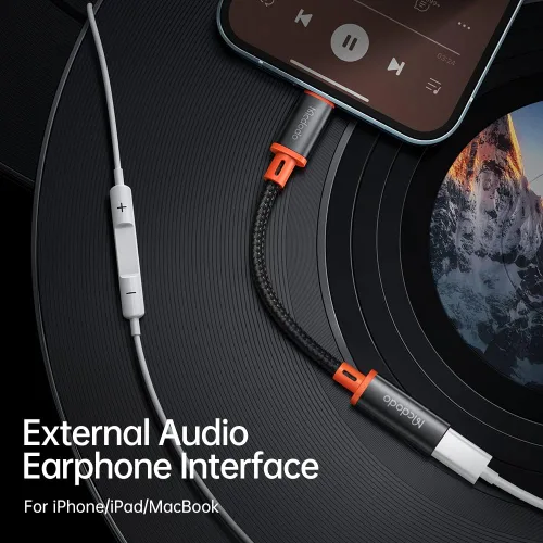 Miniatura 3 de mcdodo Adaptador 4 en 1 USB-C a Lightning OTG con función de carga/audio/OTG Tipo C hembra a Lightning Macho Adaptador de cable apto