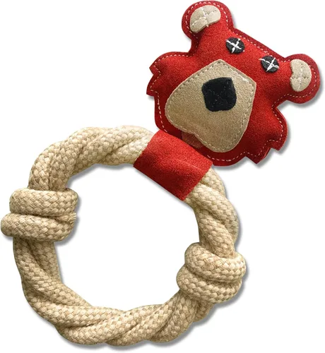 Miniatura 11 de Angel Pet Supplies Loon - Juguete de cuerda natural para perros Juguete duradero para perros Estimulación interactiva y mental Juguetes