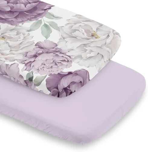 Miniatura 7 de Sweet Jojo Designs Sábanas ajustables para cuna de bebé (rosa sólido) para niñas, guardería infantil, habitación de niños pequeños - Tamaño estándar