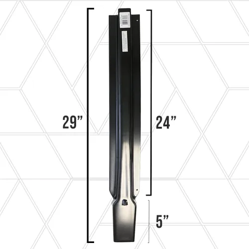 Miniatura 4 de Boxer Estaca de metal para camión de herramientas, 6 piezas, extremo cuadrado de 24 pulgadas, recubierta en acabado negro, estaca resistente