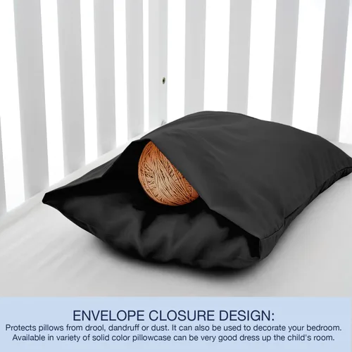 Miniatura 2 de EXQ Home - Fundas de almohada para niños pequeños 13x18, juego de 2 fundas de almohada de viaje, funda de almohada pequeña para almohada de bebé