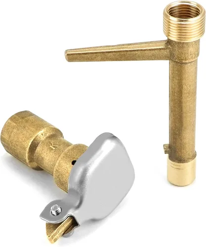 Miniatura 8 de QWORK 2 juegos de válvulas de acoplamiento rápido de latón G3/4 BSP - Llaves compatibles para sistemas de césped, jardín y riego
