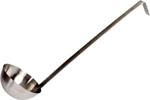 Miniatura 10 de TrueCraftware - Cucharón de 2 onzas con mango largo con gancho de acero inoxidable - Cucharón de cocina Los mejores accesorios de cocina