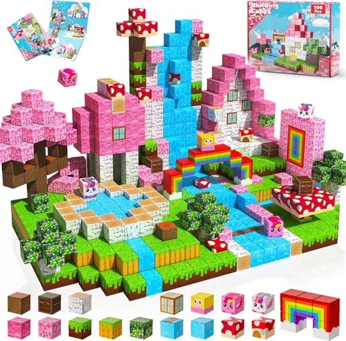 Miniatura 11 de Goody King Bloques Magnéticos Juego de 150 Bloques de Construcción Magnéticos, Imanes Apilables para Niños, Juguete Sensorial para Juguetes