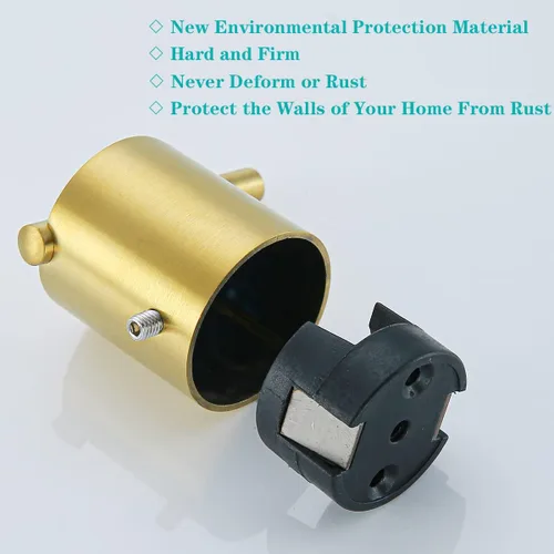 Miniatura 3 de RANDOM Gancho de toalla de oro cepillado, ganchos dorados para pared, ganchos de acero inoxidable 304 para toallas de baño, cocina, moderno gancho