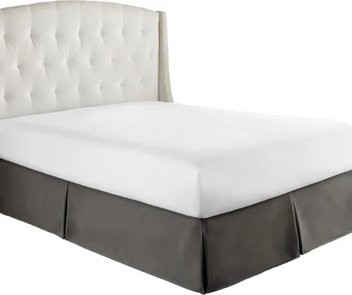 Miniatura 12 de HC Collection - Falda de cama tamaño California King con volantes antipolvo y caída de 14 pulgadas, a medida, resistente a las arrugas y a