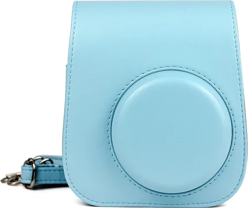 Miniatura 9 de Epicgadget Funda para cámara instantánea Fujifilm Instax Mini 11, funda de PU con correa extraíble para cámara Fujifilm Instax Mini 11 (blanco)