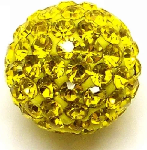 Miniatura 22 de RUBYCA Pave - Cuentas de arcilla de cristal checo para joyería Shamballa (20 unidades, 0.472 pulgadas, morado claro)