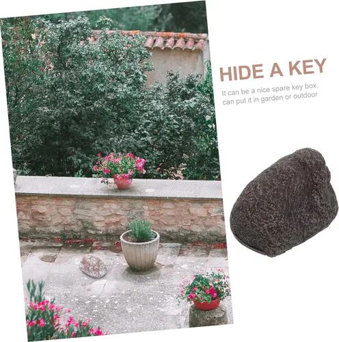 Miniatura 4 de Abaodam Fake Rock Key Hider Weather Resistant Stone Key Holder for Outdoor Garden Durable Faux