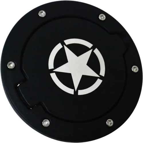 Miniatura 6 de Hooke Road Wrangler JK - Tapa de gasolina para puerta de llenado de combustible compatible con Jeep Wrangler JK y Unlimited 2007-2018