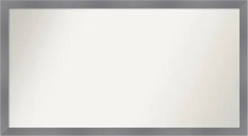 Miniatura 251 de Amanti Art Espejo personalizado, espejo de baño gris plomo a rayas, espejo de pared o espejo de tocador de baño sobre el fregadero