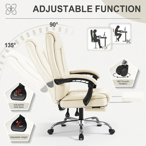 Miniatura 7 de Homall Silla ejecutiva de oficina en casa con soporte lumbar, silla de oficina ergonómica ajustable de respaldo alto de 400 libras, silla de oficina