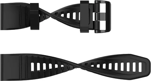 Miniatura 7 de Correa de reloj compatible con Garmin Approach S62/S60, Fenix 5/Fenix 6, Forerunner 935/Forerunner 945, correa de goma suave, ajuste rápido