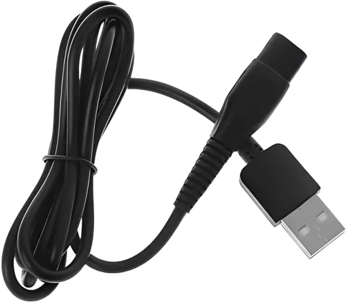 Miniatura 2 de KEMEI Cable cargador de maquinilla de afeitar y cortapelos Cable cargador recargable USB Razor doble boca redonda