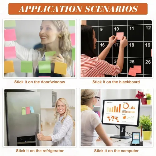 Miniatura 5 de Tenceur 10 piezas de regalos de agradecimiento a los empleados a granel, soporte de notas adhesivas de cuero sintético con tarjetas, accesorio