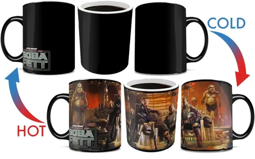 Miniatura 4 de Morphing Mugs Star Wars - The Book of Boba Fett - Un nuevo comienzo - Una taza sensible al calor de 16 onzas - Imagen completa revelada cuando se