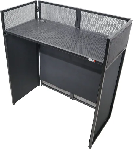 XF-VISTA BL MK2 VISTA VISTA Estación de Mesa de Fachada para Cabina de DJ con Kit de Tela Blanco/Negro y Bolsa de Viaje Acolchada | Hardware Negro