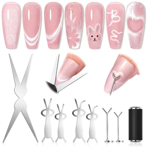 Miniatura 8 de SAVILAND Essentials Ojo de Gato Magnético para Uñas: Esmalte de Uñas Gel Ojo de Gato Marrón 3-en-1 N35 Neodimio Barra Magnética de Tira Larga