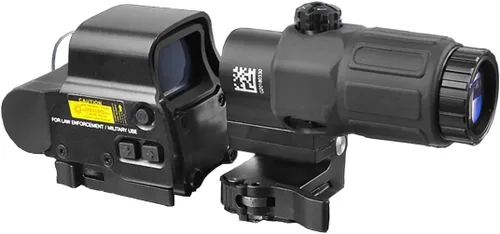 558 Green Red Dot Reflex Sight + G33 3X Lupa Combo, mira híbrida holográfica óptica con lupa G33, multiplicador de liberación rápida