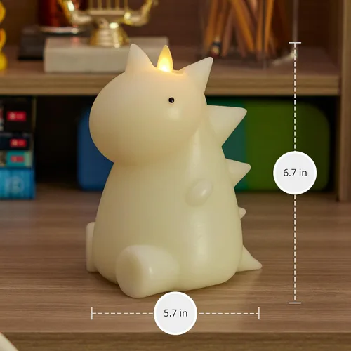 Miniatura 6 de Luminara Vela LED sin llama que cambia de color de 3 x 4.5 pulgadas, llama móvil de cera real, funciona con pilas con control remoto de 18 botones