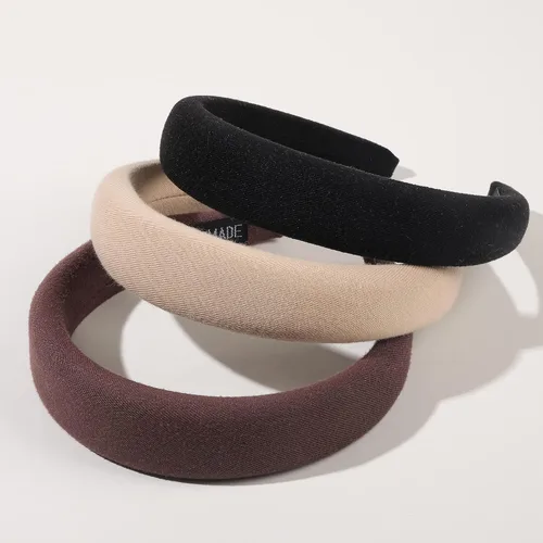 Miniatura 10 de Diademas para el cabello para mujer, 6 piezas de diademas para mujer, accesorios de moda, bandas acolchadas de terciopelo para la cabeza, lindas
