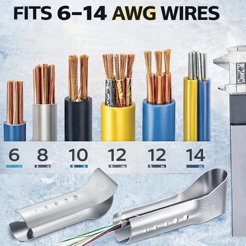 Miniatura 3 de Shimeyao 2 piezas de herramienta de desbrozadora de cables para cable de 10/2, 12/2, 14/2 Nm-b, pelacables de alambre de acero inoxidable de 4