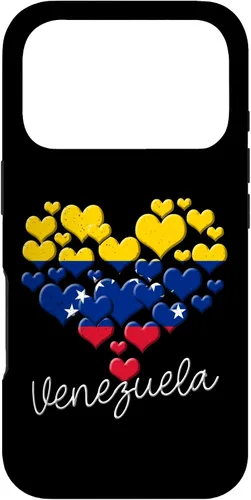 Miniatura 30 de Funda para iPhone 17 con diseño de corazón hispano con bandera venezolana con orgullo de Venezuela