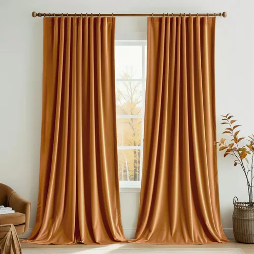 Miniatura 12 de MIULEE Cortinas de Terciopelo Negro de 84 Pulgadas de Largo 2 Paneles - Cortinas de Ventana con Pliegues Pinzados de Lujo que Oscurecen