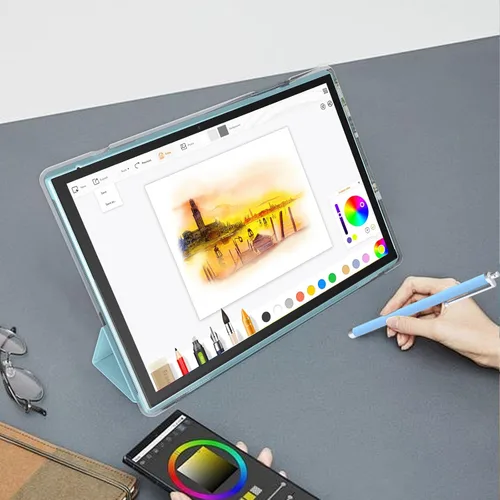 Miniatura 3 de Tablet de 10 pulgadas con estuche protector y lápiz táctil, tabletas Android 15, 8GB RAM 32GB ROM/1TB de expansión, 8H 6000mAh batería Wifi