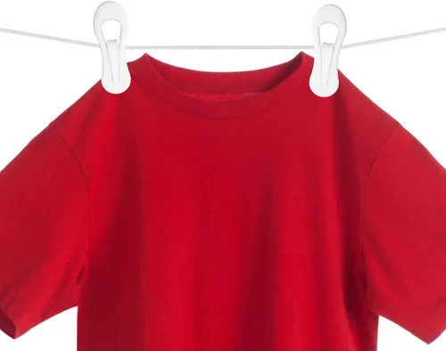 Miniatura 8 de Clips de plástico blancos para colgar – Paquete de 60 clips multiusos para perchas, clips de dedo para perchas de plástico, perchas para pantalones