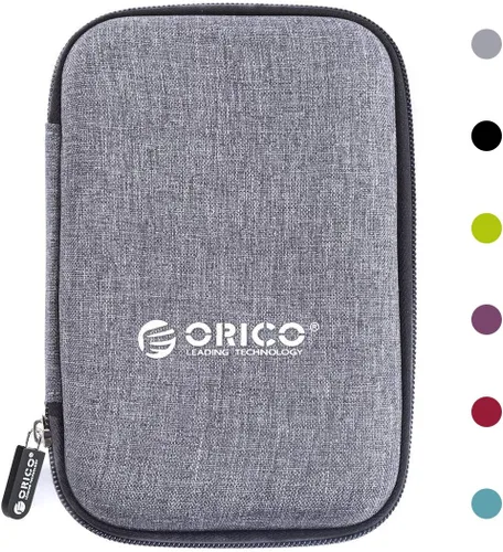 Miniatura 9 de ORICO Estuche para disco duro de 2.5 pulgadas, bolsa de transporte de almacenamiento de unidad externa, impermeable, a prueba de golpes