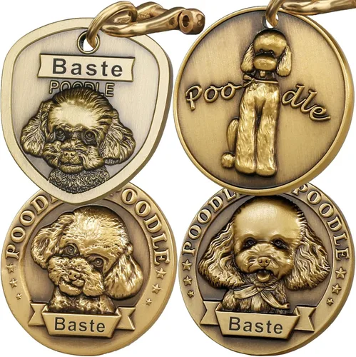 Miniatura 21 de Etiquetas para Perros Golden Retriever Personalizadas para Mascotas Etiqueta de Identificación de Nombre de Perro Grabada Personalizada de Cobre 023