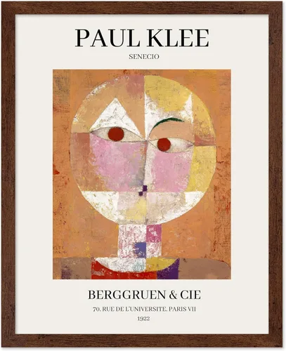 Miniatura 14 de Poster Master Póster vintage de Paul Klee – Impresión retro de cómicos – Arte de dibujo – Arte abstracto – Regalo para hombres y mujeres – Estilo-09