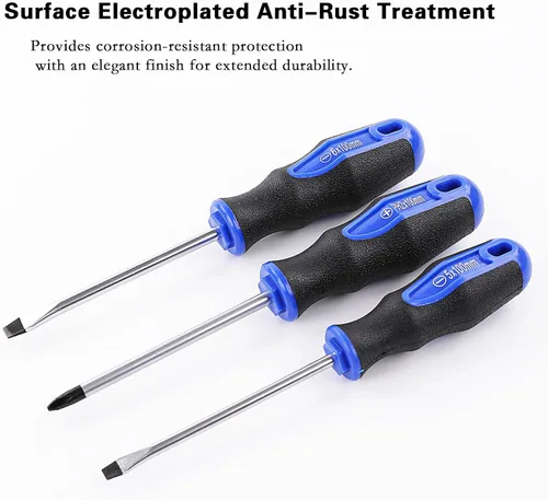 Miniatura 4 de Navegando Juego de destornilladores magnéticos de 6 piezas con acero Cr-V, mango antideslizante para reparación del hogar, electrónica, carpintería