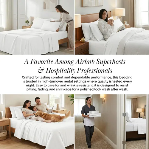 Miniatura 291 de Southshore Fine Living, Inc. Juego de 7 piezas de sábanas King divididas para cama ajustable, juego de sábanas King divididas con bolsillo de 21