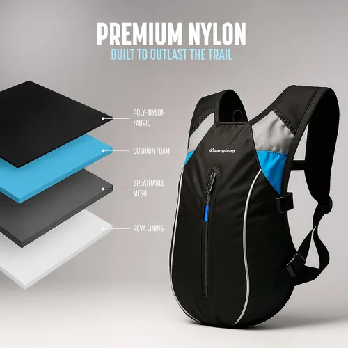 Miniatura 7 de Mochila de senderismo con bolsa de agua XL (4L, 135 onzas), bolsa de hidratación de boca ancha con válvula de mordida a prueba de fugas, apertura