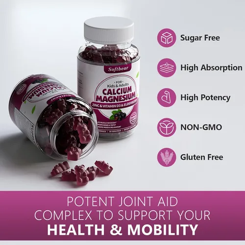 Miniatura 7 de softbear Gomitas de glucosamina condroitina, suplemento MSM de glucosamina condroitina sin azúcar con cúrcuma de saúco que apoya la salud
