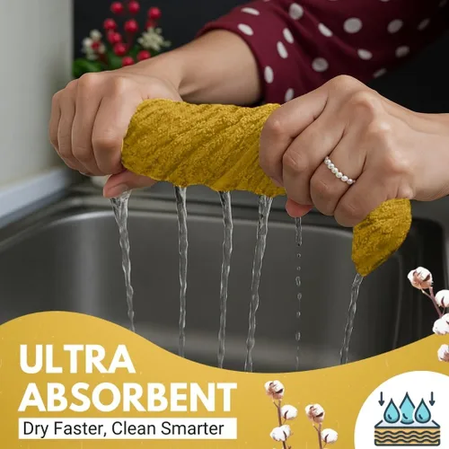 Miniatura 3 de Infinitee Xclusives Toallas de Cocina Premium - [Paquete de 12] 100% Toallas de Mano de Cocina de Algodón (38 x 63,5 cm) - Toallas de Cocina