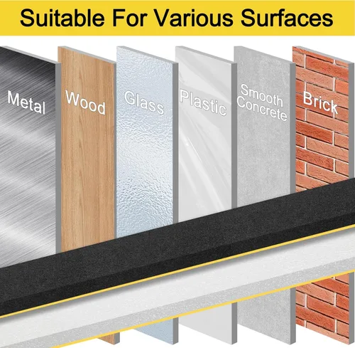 Miniatura 5 de Cinta aislante de espuma Egofix, burletes para puertas y ventanas, cinta adhesiva de espuma negra resistente al clima para puerta corrediza, marco