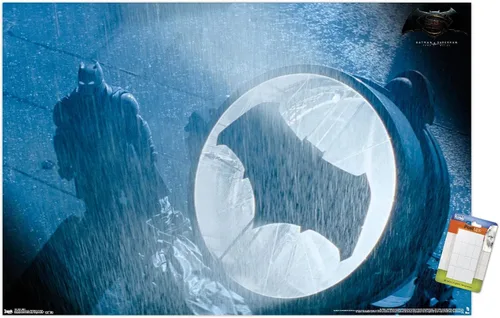 Miniatura 12 de Trends International Película DC Comics – Batman v Superman – Póster de pared de señal, 14.725 x 22.375 pulgadas, versión enmarcada de madera